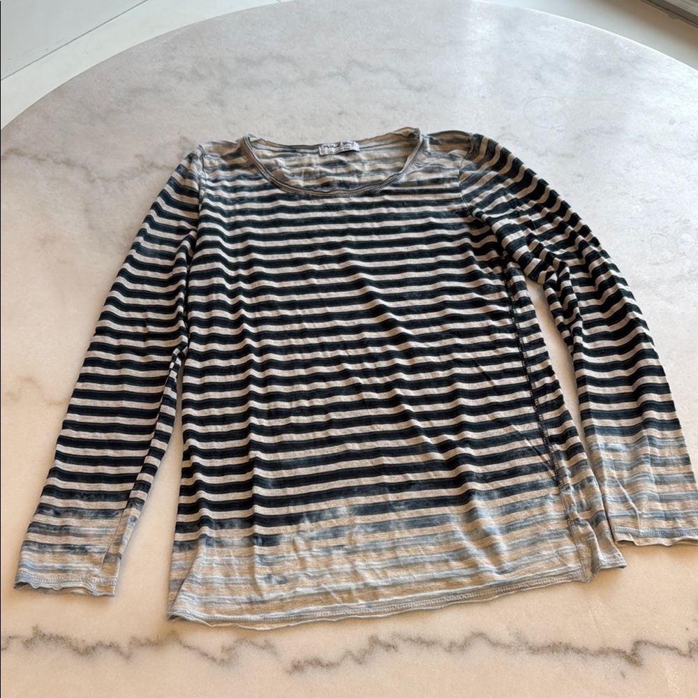 MICHAEL STARS GRADIENT STRIPED TEE. OS/M